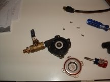 Pump head dismantled